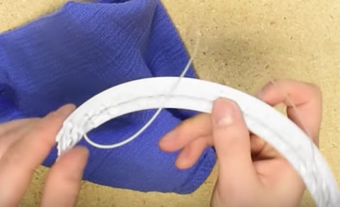 Cleaning any residue off of the headband and headband cushion