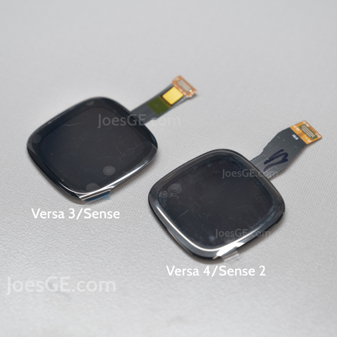 Front Sides of the Versa 3/Versa 4 screens