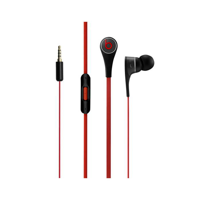 red and black beats earbuds