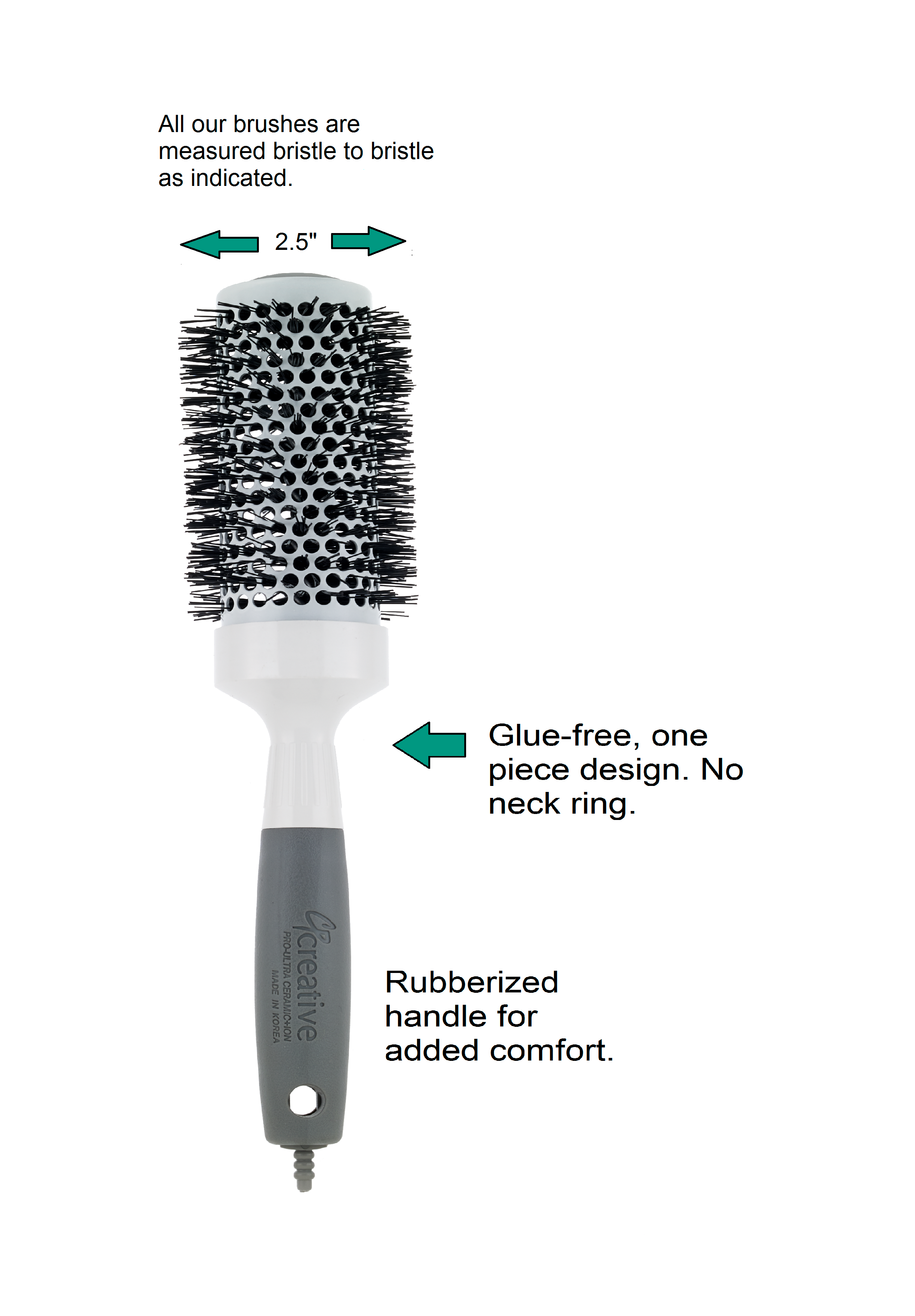Round Hair Brush Size Chart