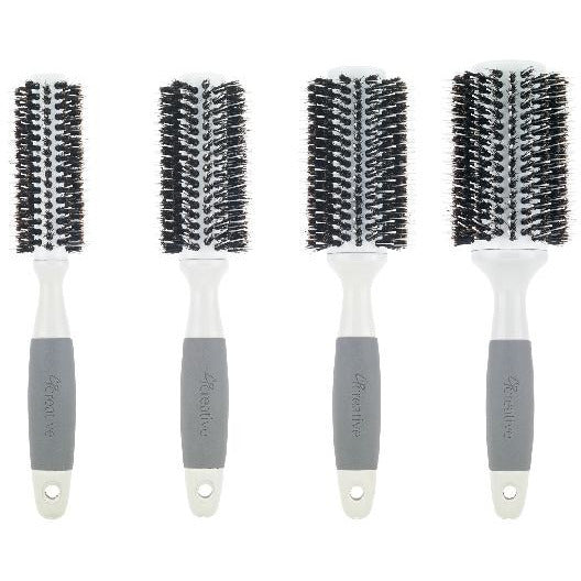 mixed bristle round brush