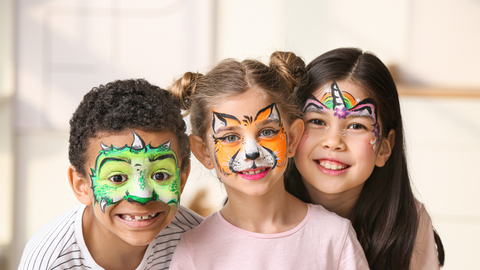 plastic-free face glitter for kids