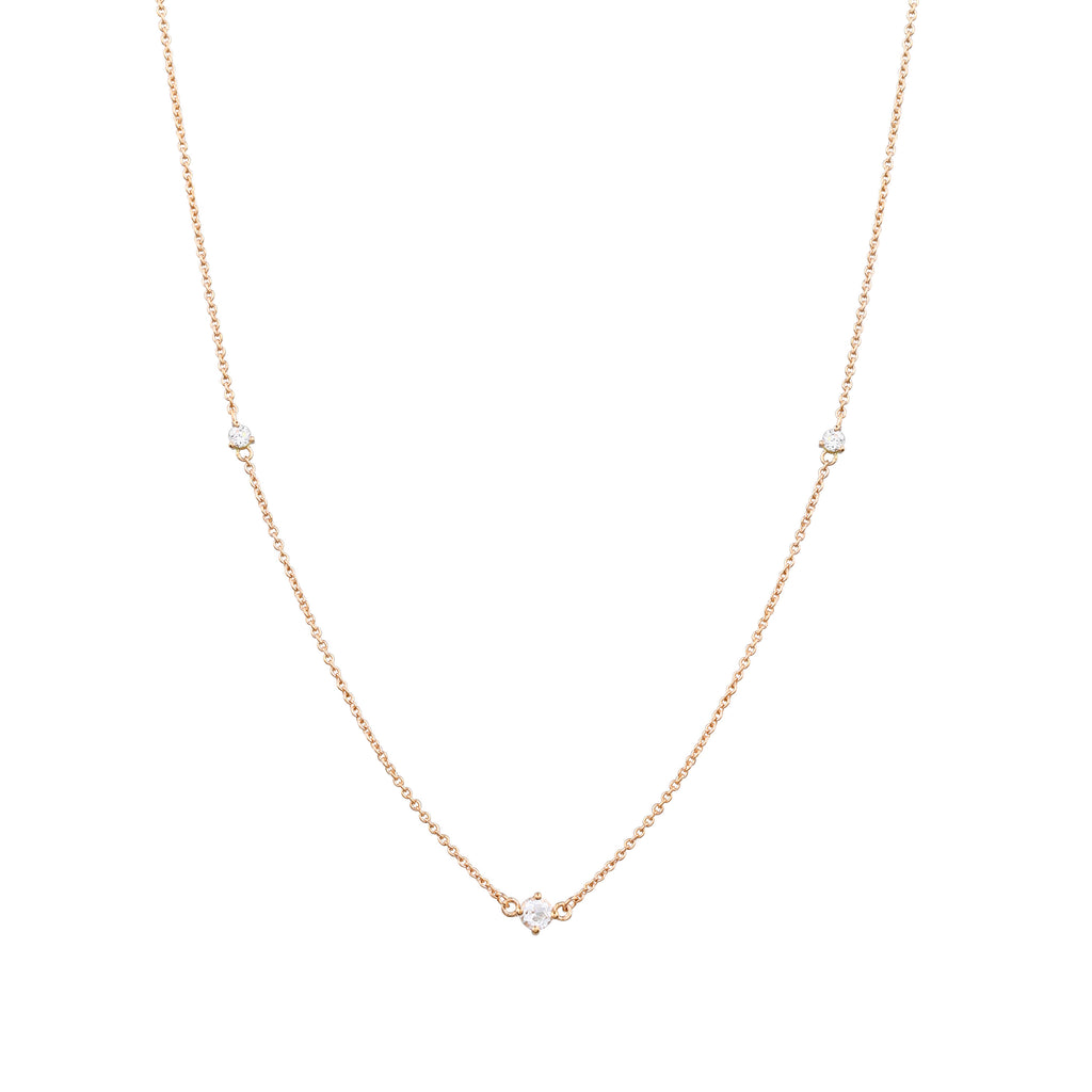 Fireworks Diamond Necklace // Gold – Lucy & Mui