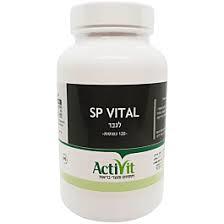 בקבוק תוסף תזונה SP VITAL של ActiVit לגברים, מכיל 120 כמוסות, ממוקד בחיזוק כוח ובריאות מינית.