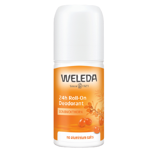 דיאודורנט רול-און של המותג Weleda, בשם '24h Roll-On Deodorant', בריח שיח תאנים ים.