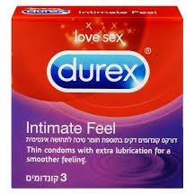 קופסת קונדומים Durex Intimate Feel