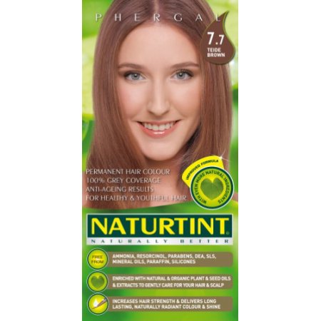 צבע שיער קבוע מבית NATURTINT, בגוון 7.7 - שטף חום. המוצר מציע כיסוי של 100% שיער אפור, תוצאות אנטי-אייג'ינג ושיער בריא ונעים למגע. נטול חומרים מזיקים כמו אמוניה ופרבנים, ומועשר בשמנים טבעיים ואורגניים לשיפור העמידות והמברק של השיער. הכמות באריזת המוצר היא 165 מ