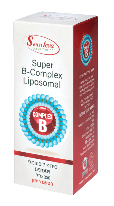 Super B-Complex Liposomal סירופ ליפוזומלי ויטמינים בטעם רימון בנפח 250 מ