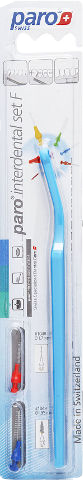 מברשת שיניים paro interdental set בצבע תכלת