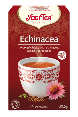 אריזת תה צמחים 'Echinacea' מבית Yogi Tea