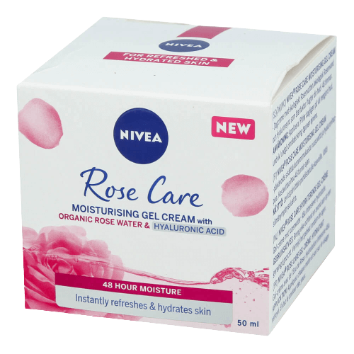 קרם ג'ל לחות NIVEA Rose Care בנפח 50 מ