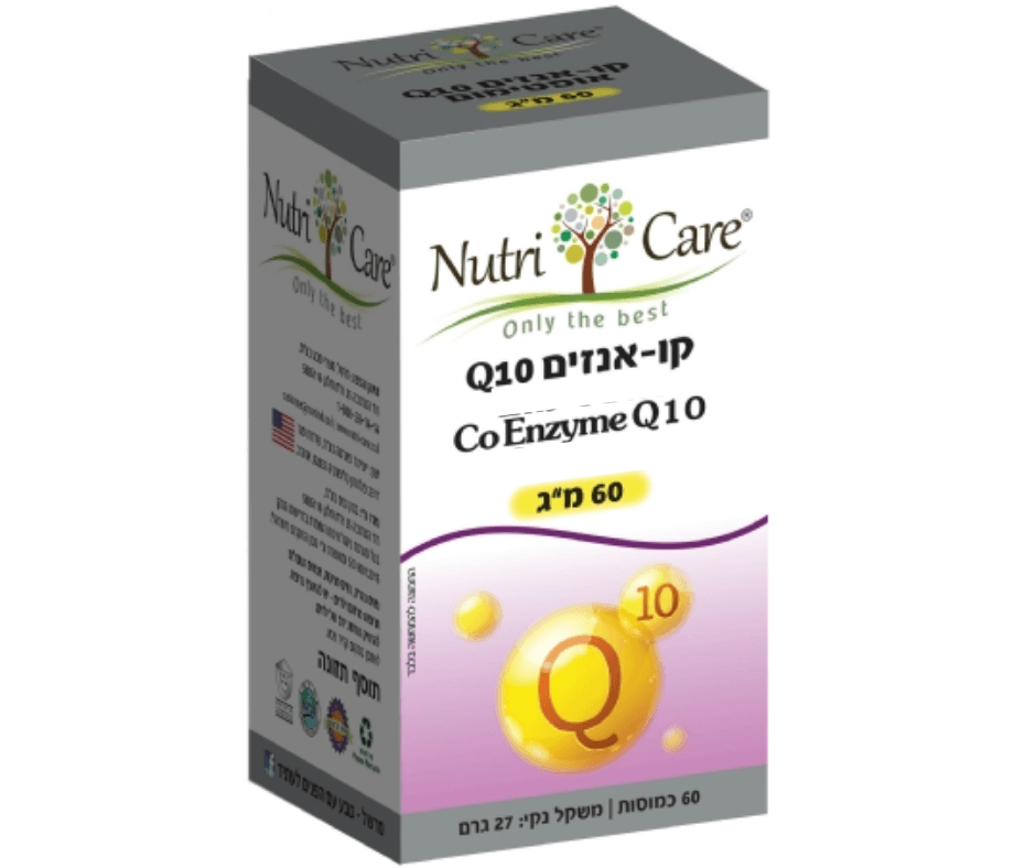 תוסף התזונה 'CoEnzyme Q10' מבית Nutri Care