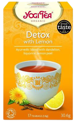 תה צמחים אורגני Detox with Lemon של Yogi Tea