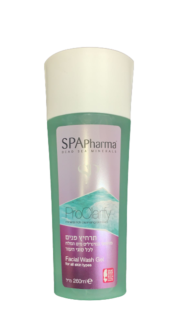 ג'ל רחצה לפנים של SPAPharma, בשם ProClarity, בנפח 260 מ