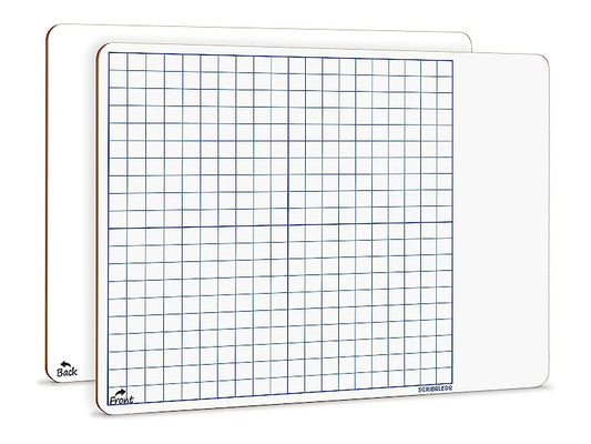 MAGNASHEETS Jumbo Sized Dry Erase Whiteboard Graph Paper for Classroom  22x28 | Complete Erase PET Laminate - No Ghosting, Staining!! | Storage  Tube 