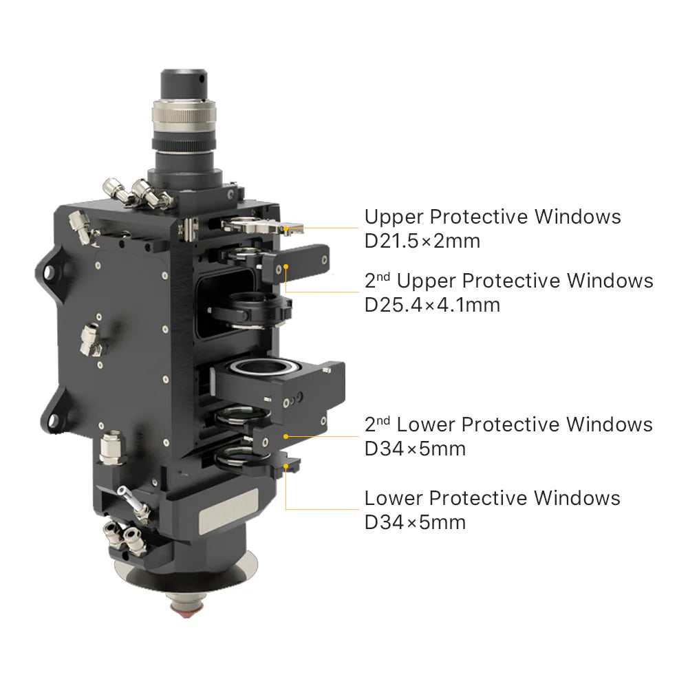 Structure of BOCI Original Fiber Laser Protective Windows