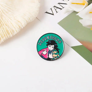 Giyu Demon Slayer Hard Enamel Pin - Tarot: Temperance｜Choopl Designs