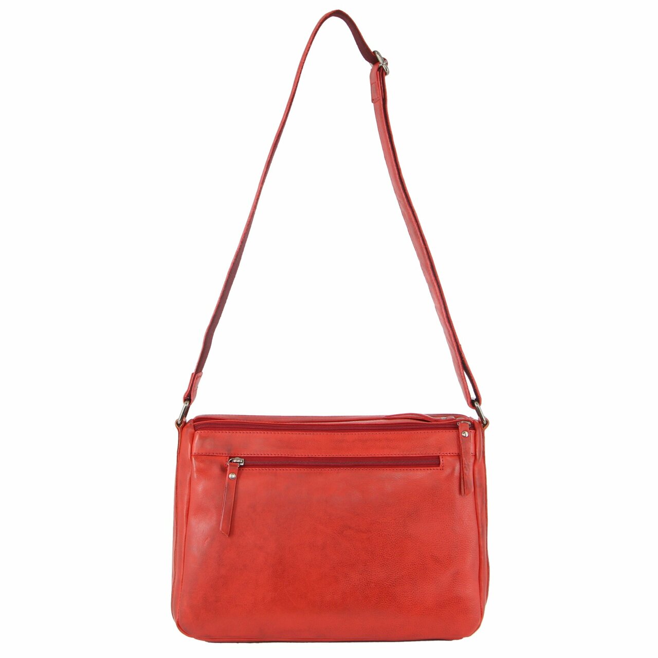 Milleni Ladies Nappa Leather Cross-Body Bag in Red – Milleni Leather Goods