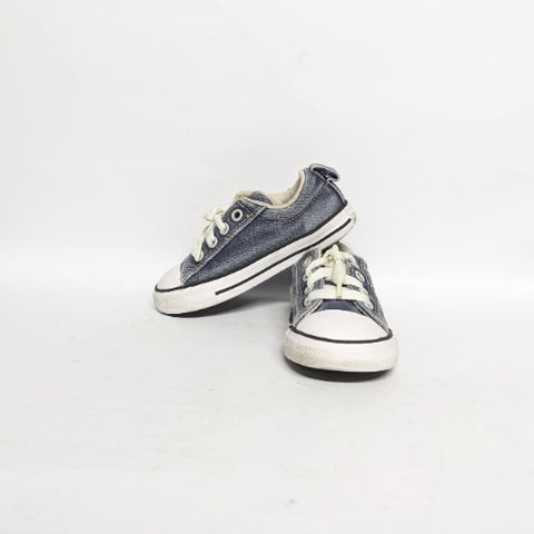 Jeans Blue Converse Original, Imported, Preloved, used, and second hand sustainable Sneakers for Children