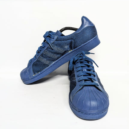 ADIDAS Men's ULTRASTAR Blue Trifoil 3 Striped Preloved Imported Gently Worn Sneakers