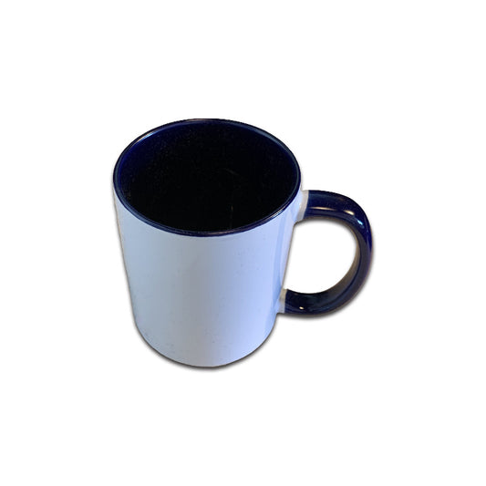 Mug blanc sublimable empilable avec intérieur de couleur