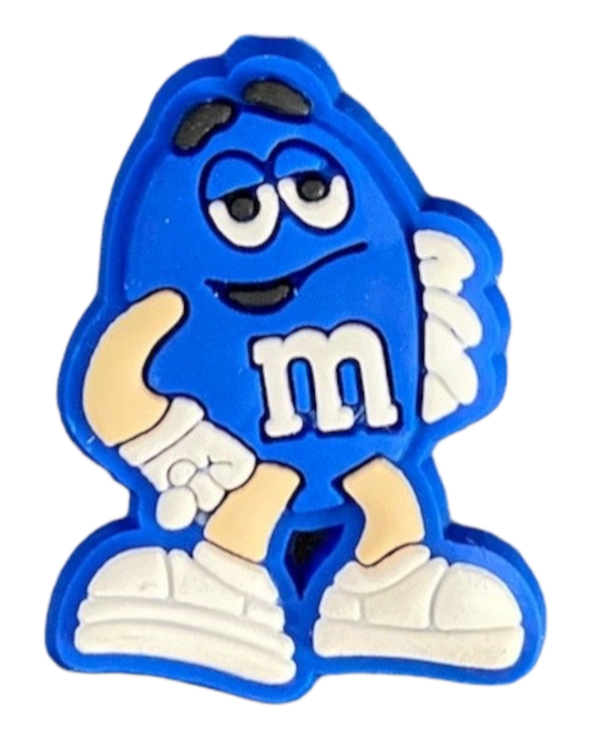 transparent blue m&m