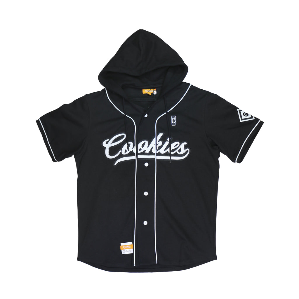 Cookies Pack Black Hooded Baseball Jersey