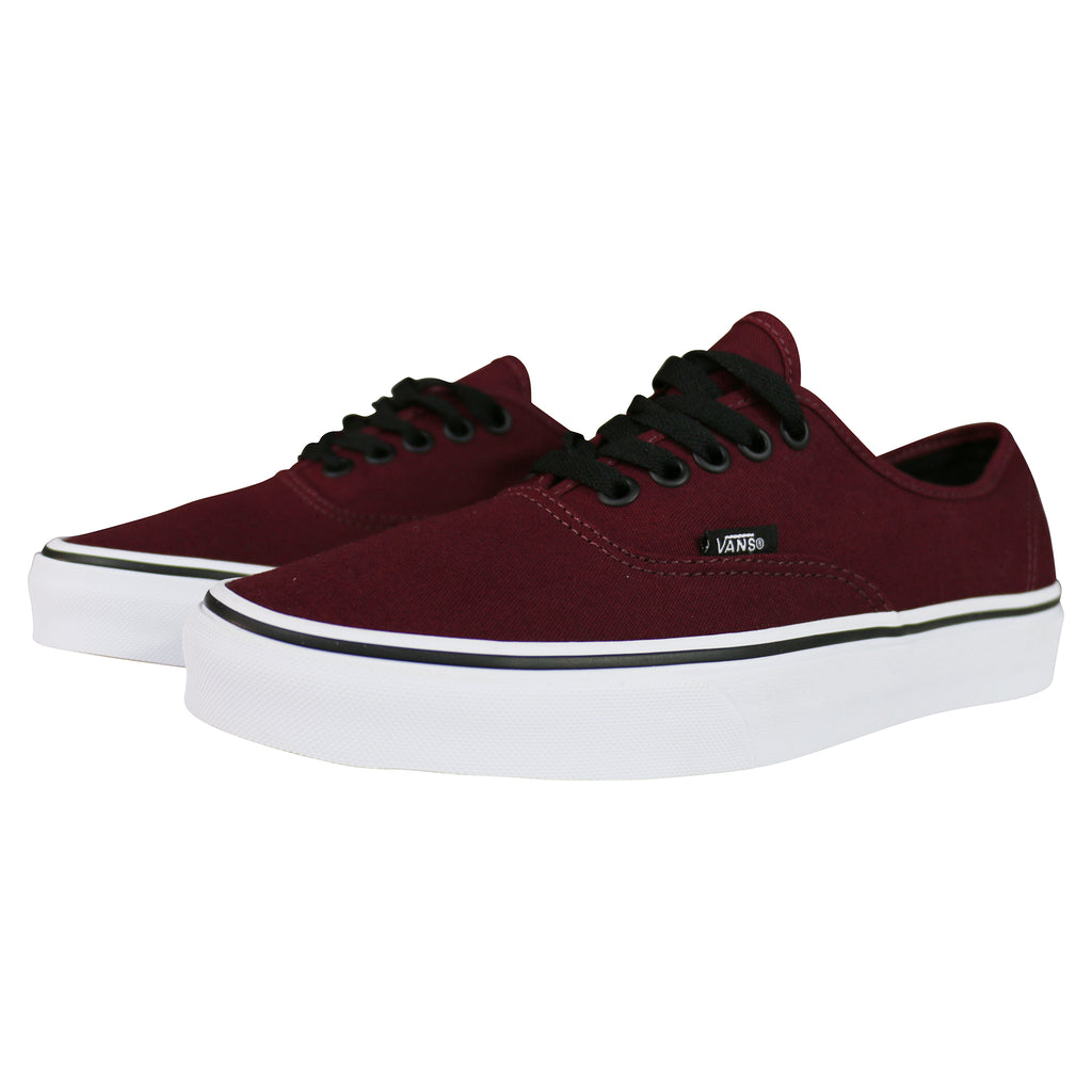 burgundy white vans