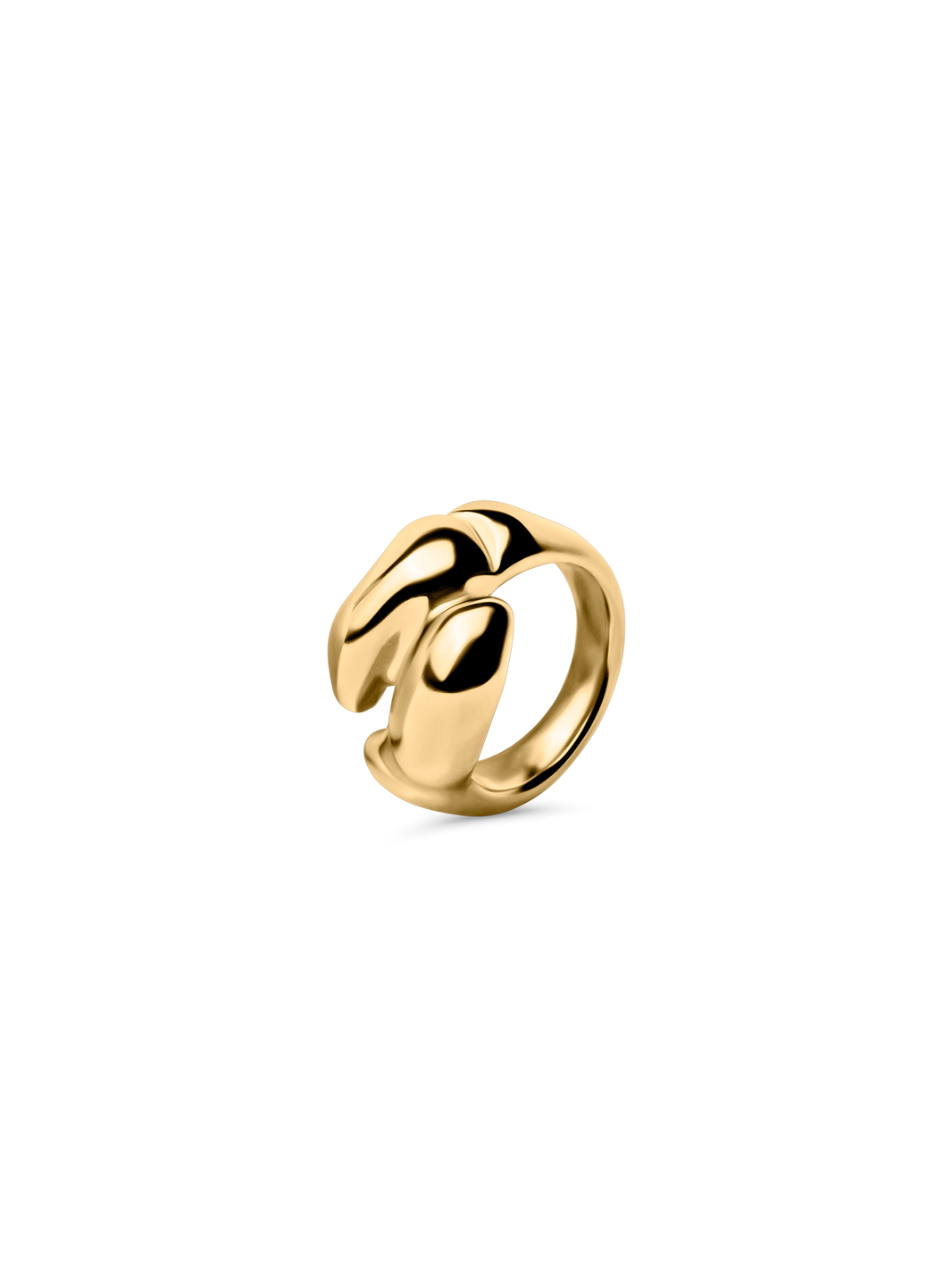 Dune Duo Ring waterproof 18k gold PVD plating