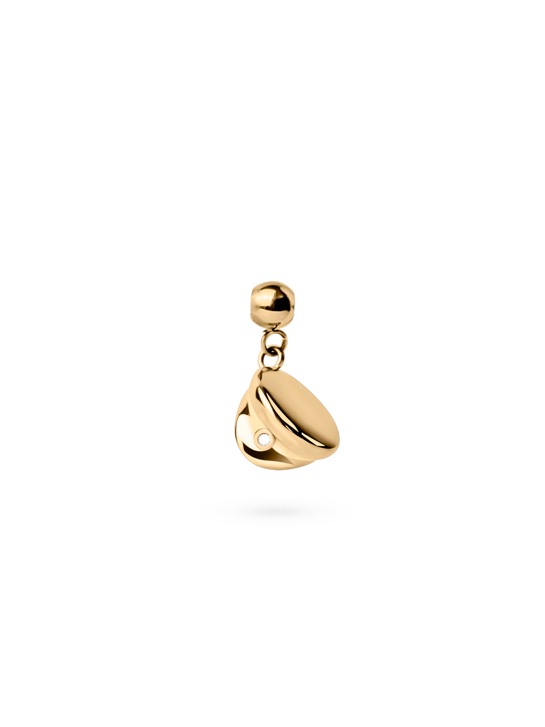 graduation hat charm Waterproof 18k gold PVD plated steel