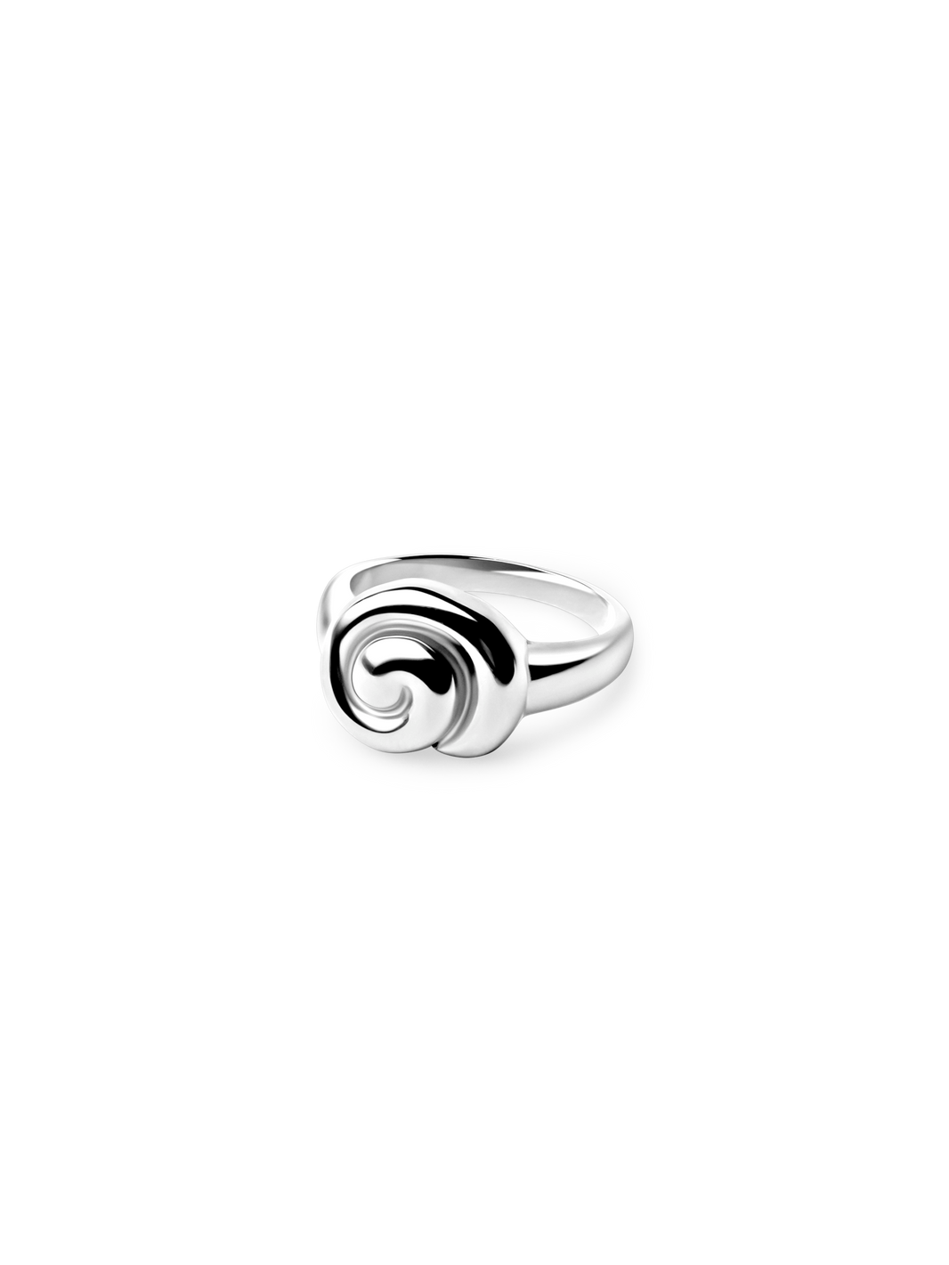  Mini Swirl Ring 925 silver plated steel 