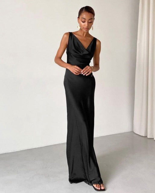 ENELA SATIN MAXI DRESS