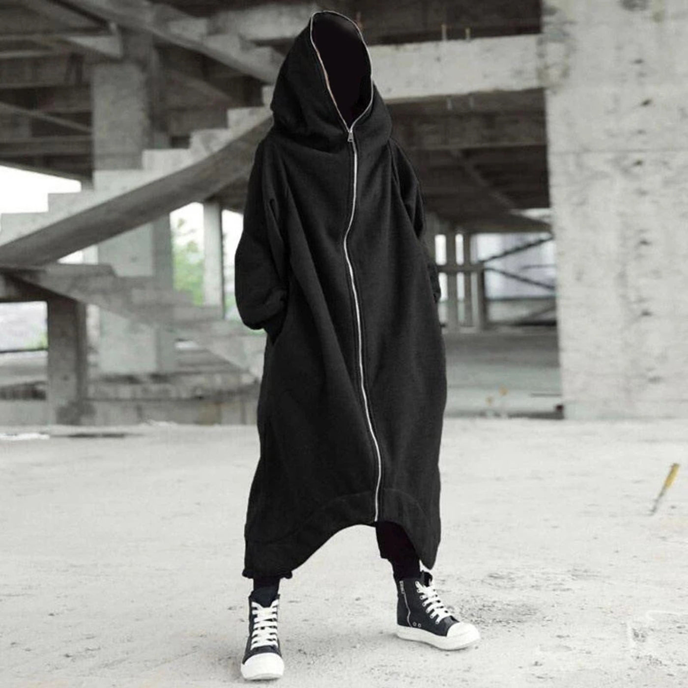 Long Hooded Coat – Goth N' Rock