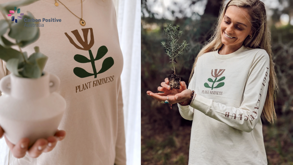 Yogi Peace Club Carbon Positive Australia Plant Kindness Long Sleeve Tee