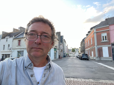 Me standing on the road in La Roche which is featured in the 1923 film