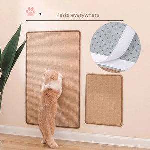 Couch Cat Scratch Protect Mat Cat Scraper for Cats Tree Scratching Post Cat Scratcher Sisal Sofa Mats Furniture Protector - Pets N Plants - Couch Scratch Protector
