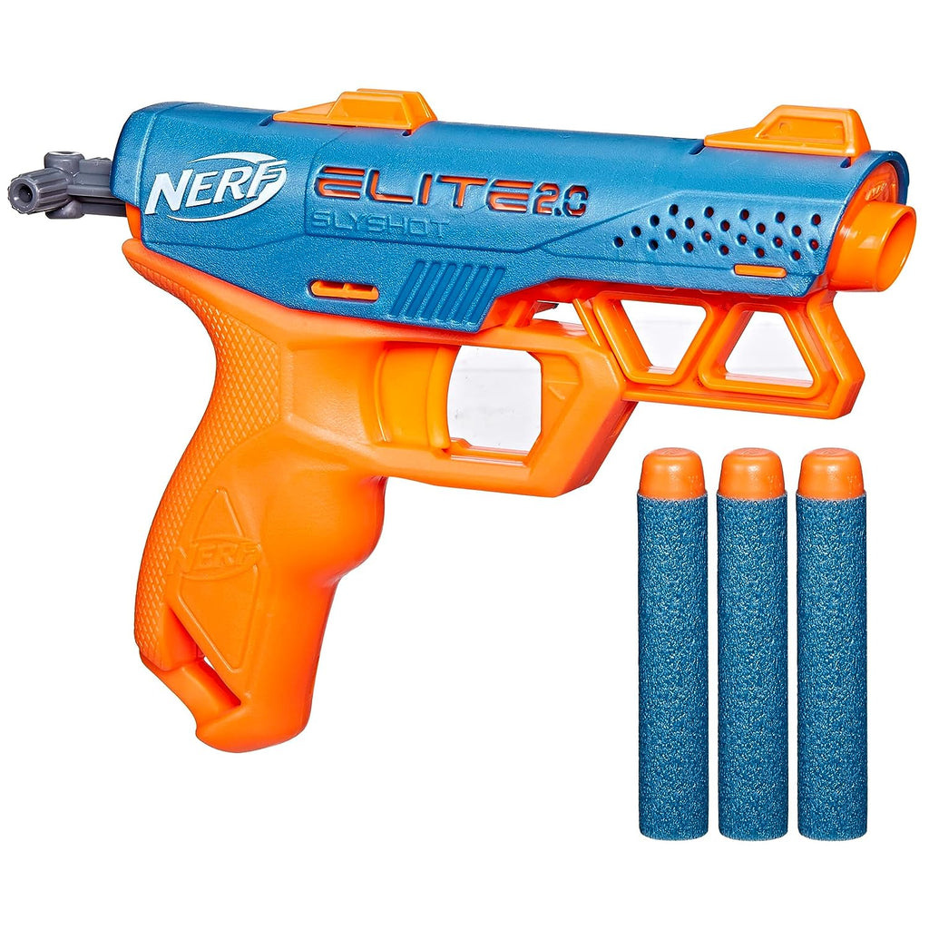 NERF Elite Junior Explorer Easy-Play Toy Foam Blaster, 8 Darts for Kids  Outdoor Games, Ages 6 & Up