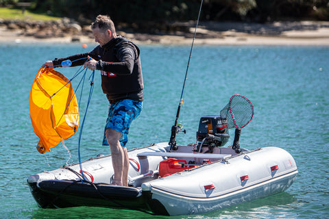 Using a drift chute with a True Kit inflatable is ideal for drift fishing