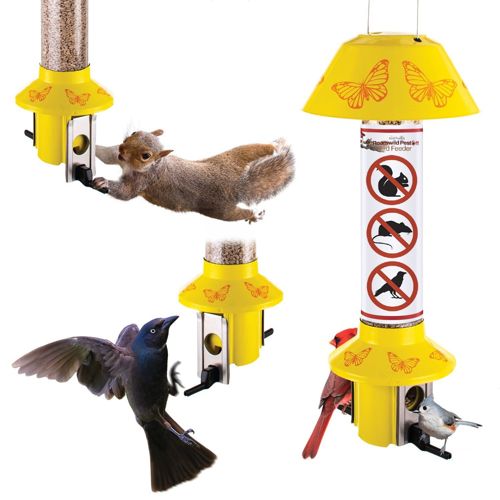 Roamwild Pestoff Mixed Seed Squirrel Proof Bird Feeder Usa Flag