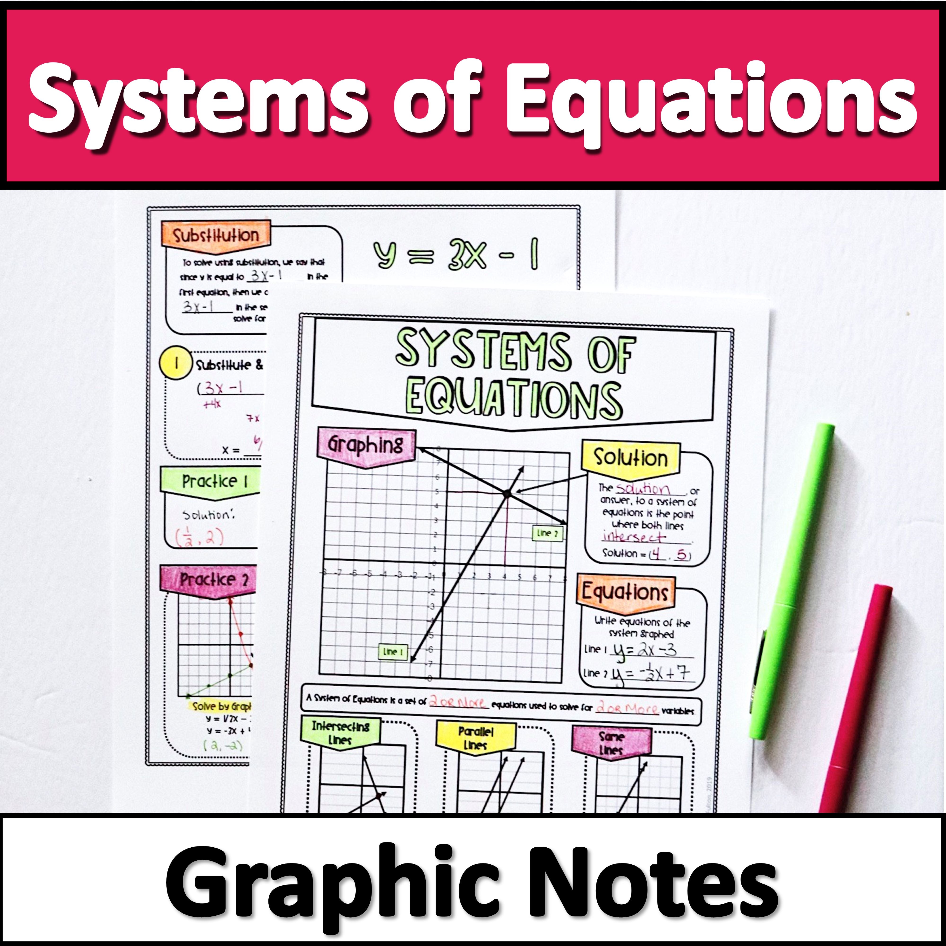 Systems of Equations Notes