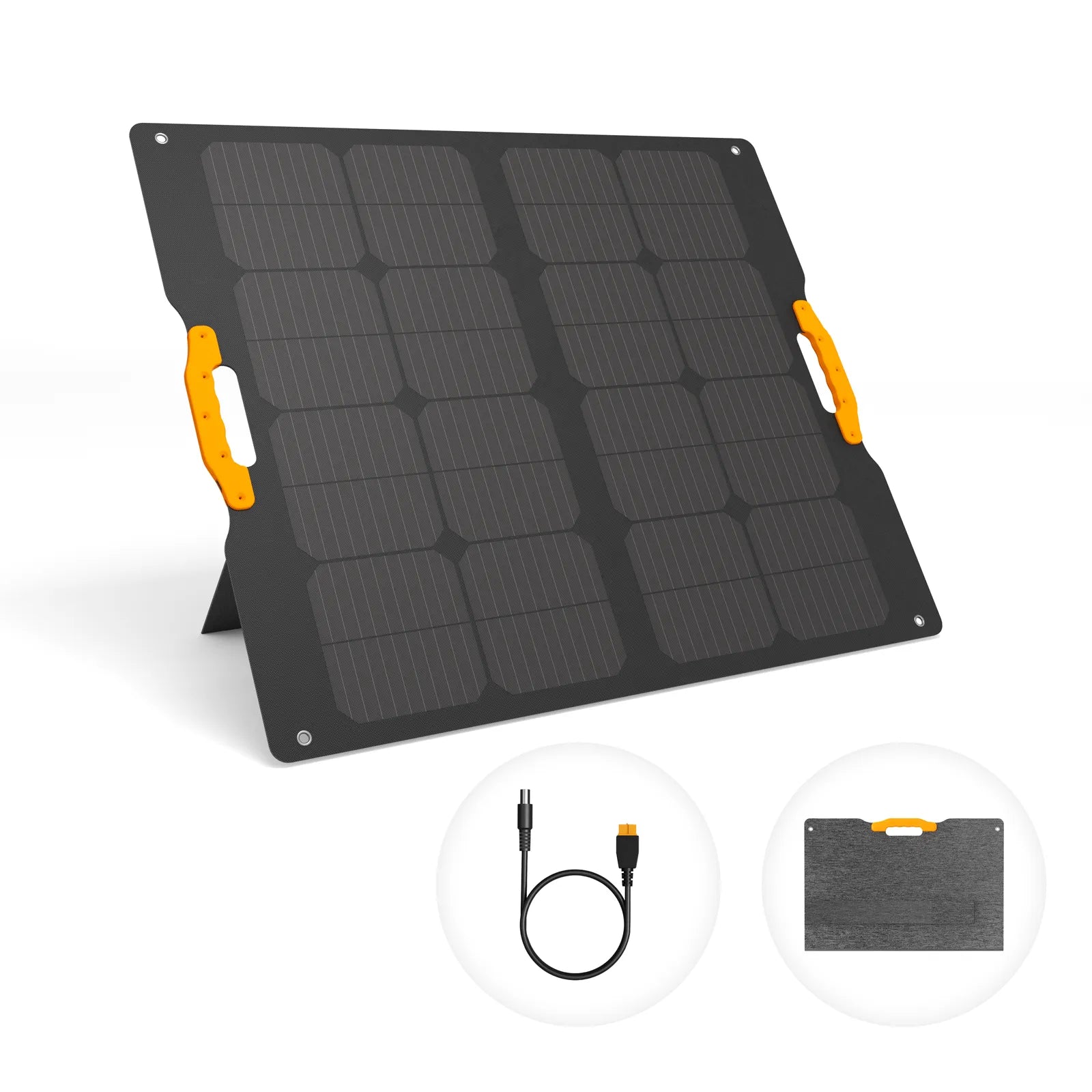 120W Portable Solar Panel, Solar Suitcase Panel for Camping