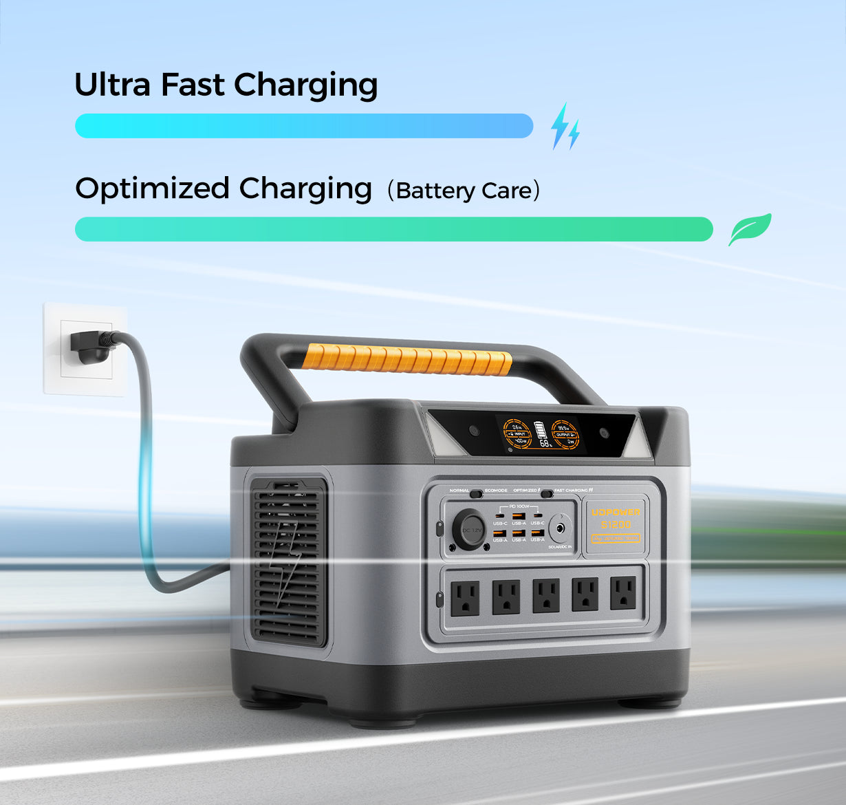 fast charging portable power station