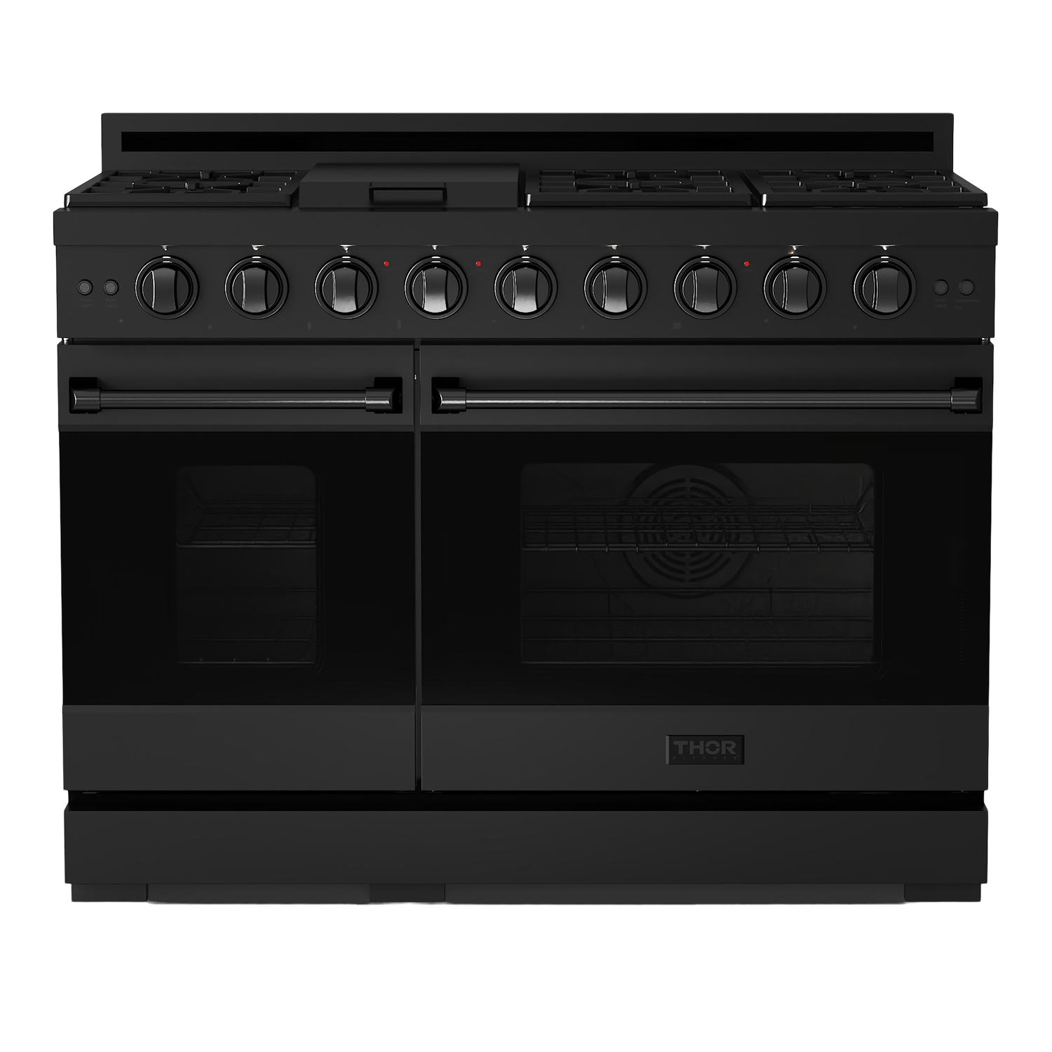 RSG48EBLP - Gordon Ramsay by THOR Kitchen 48 Inch Professional Liquid Propane Range with Tilt Panel Touch Control in Black