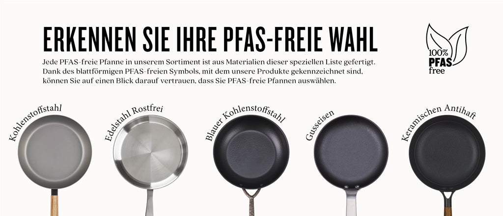 PFASfrei kochen mit Beka pfannen