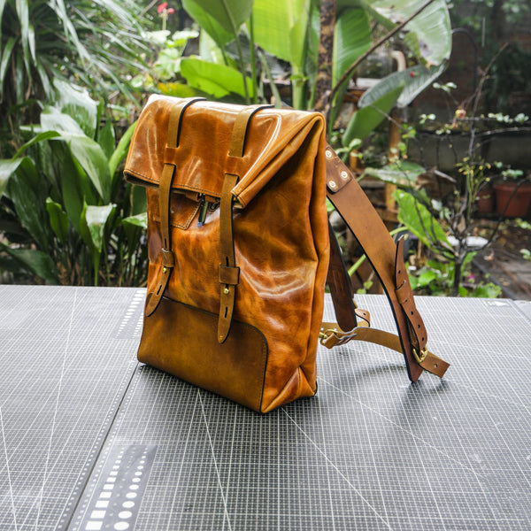 【PDF Pattern】 Vegetable tanned leather backpack Backpack Pattern PDF Pattern Bag PDF Pattern