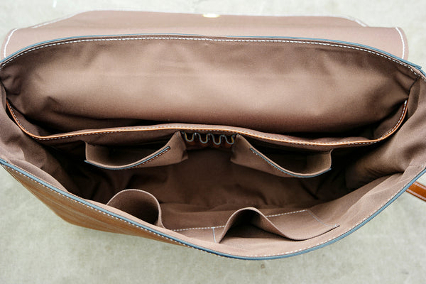 Making a Leather Backpack,Making vegetable tanned leather briefcase,Classic Leather Backpack