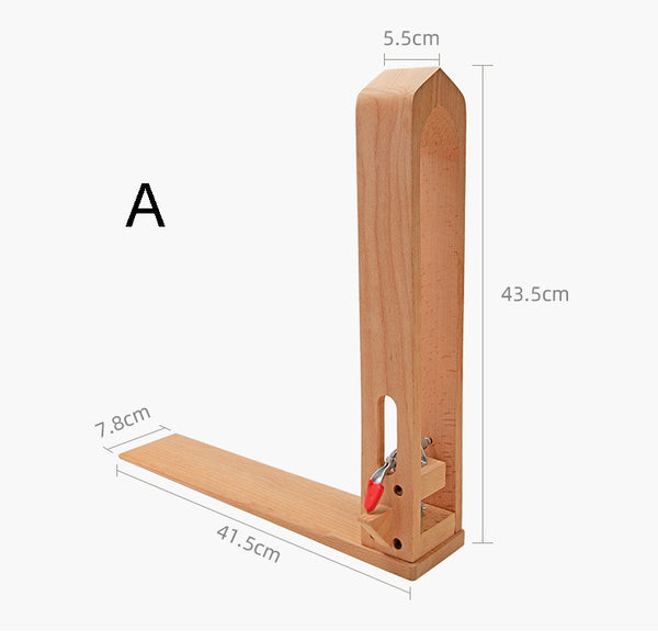 Stitch fixing wooden shelf diy handmade leather tools