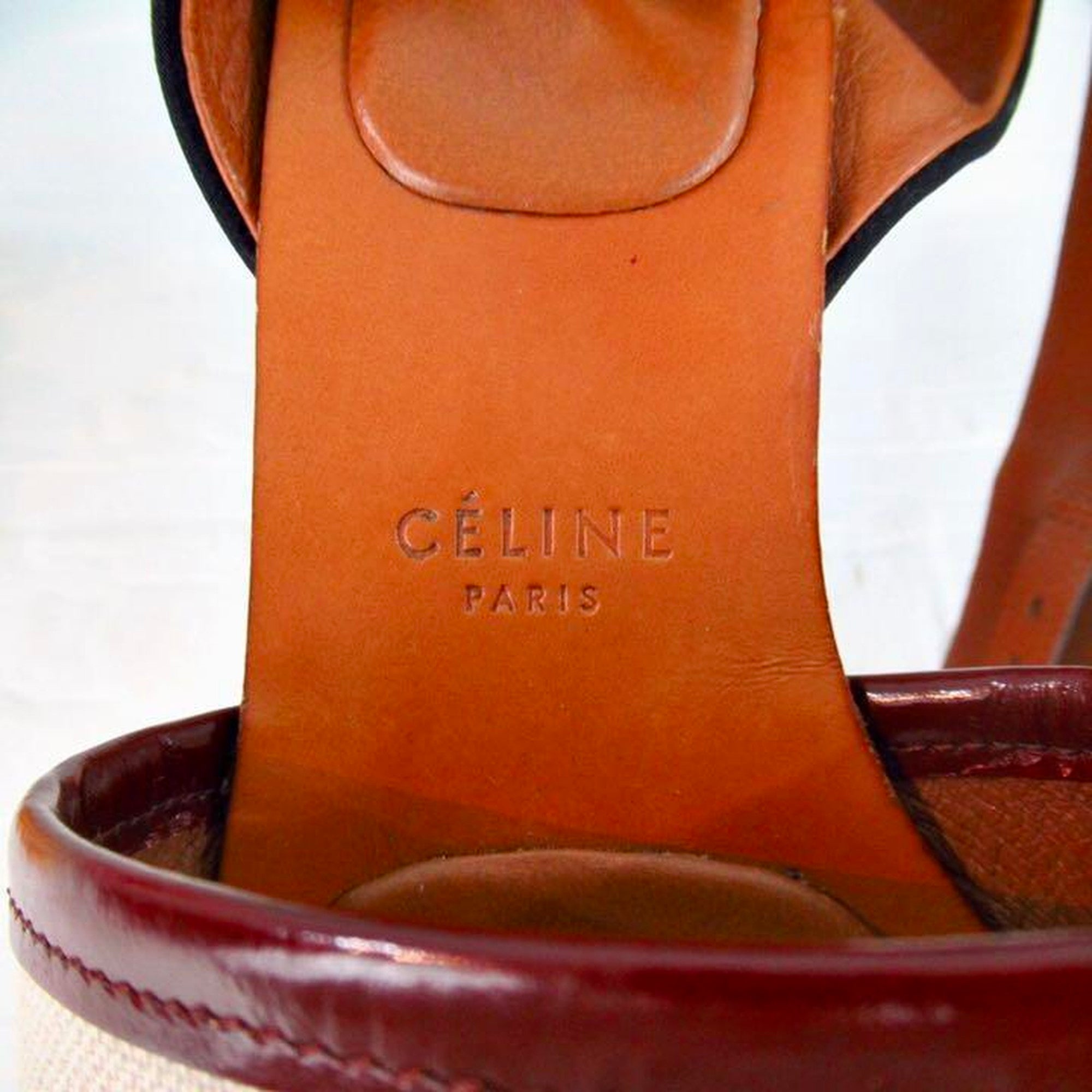 軽量な折り畳み自転車 CELINE 厚底オープントゥサンダル 23.0 本革