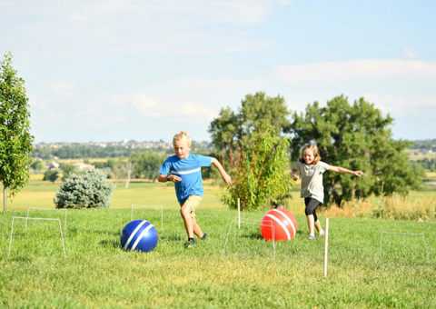 Giant croquet game