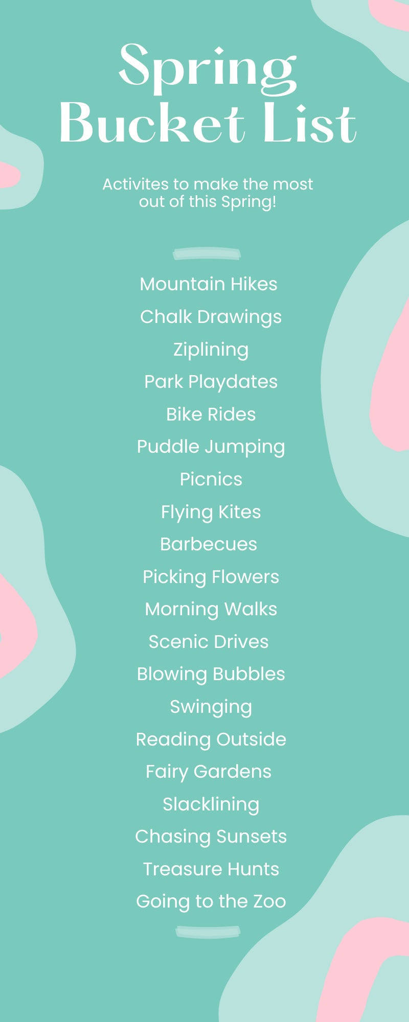 Spring Bucket List